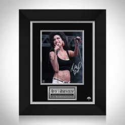 RARE-T Amy Winehouse Memorial Photo Limited Signature Edition Studio Licensed Custom Frame