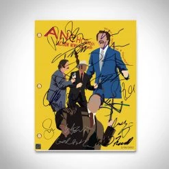 RARE-T Limited Edition Frames Anchorman: The Legend Of Ron Burgundy Script Limited Signature Edition Studio Licensed Custom Frame