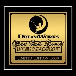 RARE-T Limited Edition Frames Anchorman: The Legend Of Ron Burgundy Script Limited Signature Edition Studio Licensed Custom Frame