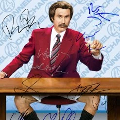 RARE-T Anchorman Movie Mini Poster Limited Signature Edition Studio Licensed Custom Frame Limited Edition Frames