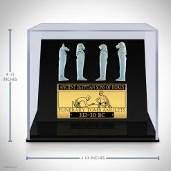 Best Of Egypt Ancient Artifacts Sons Of Horus - Ancient Egyptian Set Of 4 Faience Sons Of Horus Amulets Custom Museum Display