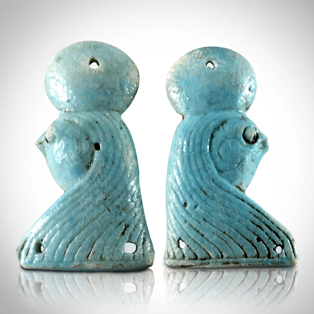 Best Of Egypt God Horus - Ancient Egyptian Authentic God Horus Set Of 2 Funerary Amulets Custom Museum Display Ancient Artifacts 2 Best Of Egypt God Horus - Ancient Egyptian Authentic God Horus Set Of 2 Funerary Amulets Custom Museum Display Ancient Artifacts
