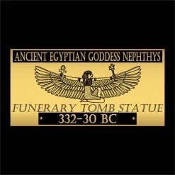 Best Of Egypt Ancient Artifacts Nephthys Head Tomb Amulet - Goddess Nephthys Head Tomb Amulet Custom Museum Display