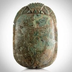 Best Of Egypt Authentic Limestone Heart Scarab 1292 - 1189 Bc Museum Display Ancient Artifacts