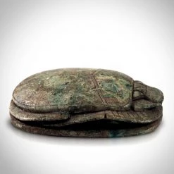 Best Of Egypt Authentic Limestone Heart Scarab 1292 - 1189 Bc Museum Display Ancient Artifacts