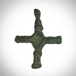 RARE-T Ancient Artifacts Authentic Ancient Medieval Templar Crusade Crucifix Museum Display