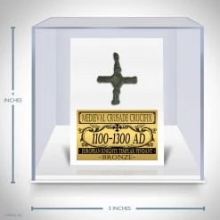 RARE-T Ancient Artifacts Authentic Ancient Medieval Templar Crusade Crucifix Museum Display