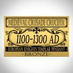 RARE-T Ancient Artifacts Authentic Ancient Medieval Templar Crusade Crucifix Museum Display