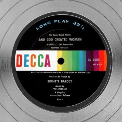 RARE-T Limited Edition Frames And God Created Woman - Sound Track Album Platinum LP Limited Signature Edition Studio Licensed Custom Frame 16 RARE-T Limited Edition Frames And God Created Woman - Sound Track Album Platinum LP Limited Signature Edition Studio Licensed Custom Frame