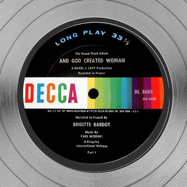 RARE-T Limited Edition Frames And God Created Woman - Sound Track Album Platinum LP Limited Signature Edition Studio Licensed Custom Frame 6 RARE-T Limited Edition Frames And God Created Woman - Sound Track Album Platinum LP Limited Signature Edition Studio Licensed Custom Frame