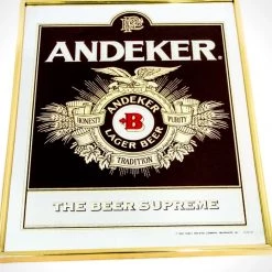 RARE-T Pabst-Andeker Large Beer - Vintage Bar Advertisement Mirror