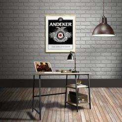 RARE-T Pabst-Andeker Large Beer - Vintage Bar Advertisement Mirror