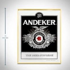 RARE-T Pabst-Andeker Large Beer - Vintage Bar Advertisement Mirror