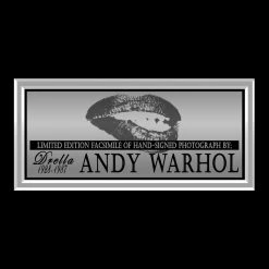 RARE-T Andy Warhol Limited Signature Edition Studio Licensed Photo Custom Frame