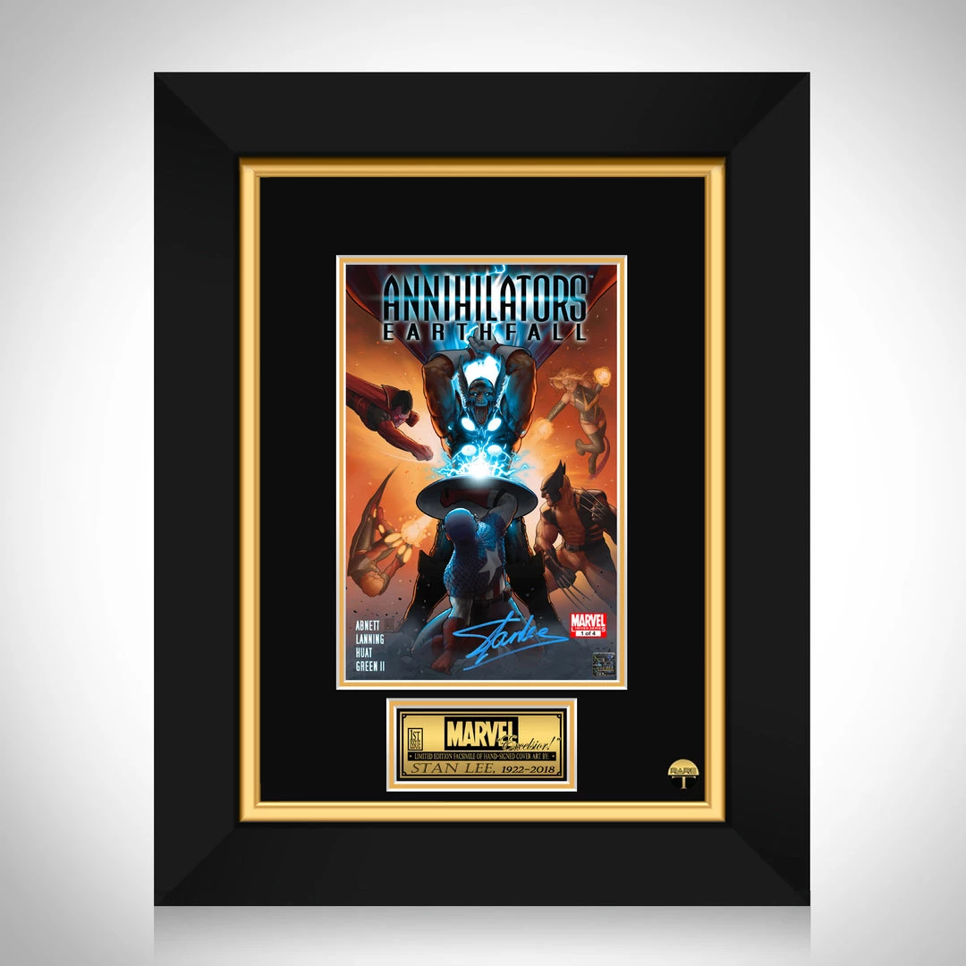 RARE-T Annihilators Earthfall #1 Stan Lee Limited Signature Edition Comic Book Cover Art Custom Frame Limited Edition Frames 1 RARE-T Annihilators Earthfall #1 Stan Lee Limited Signature Edition Comic Book Cover Art Custom Frame Limited Edition Frames