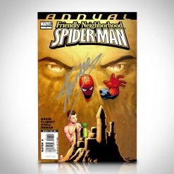 APW Friendly Neighborhood Spider-Man (2005) Annual #1 Hand-Signed Comic Book By Stan Lee Custom Frame Signed Memorabilia