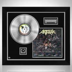 Rare-T Limited Edition Frames Anthrax - Among The Living Limited Signature Edition Studio Licensed Platinum LP Custom Frame