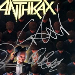 RARE-T Anthrax Among The Living Gold LP Limited Signature Edition Studio Licensed Custom Frame Limited Edition Frames