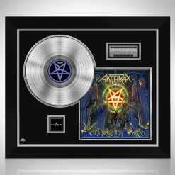 Rare-T Anthrax - For All Kings Limited Signature Edition Studio Licensed Platinum LP Custom Frame