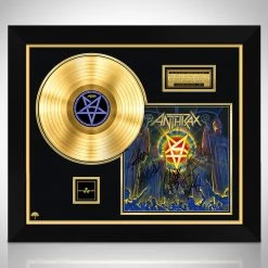Rare-T Limited Edition Frames Anthrax - For All Kings Limited Signature Edition Studio Licensed Gold LP Custom Frame