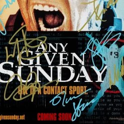 RARE-T Sports Memorabilia Any Given Sunday Limited Signature Edition Studio Licensed Mini Poster Custom Frame