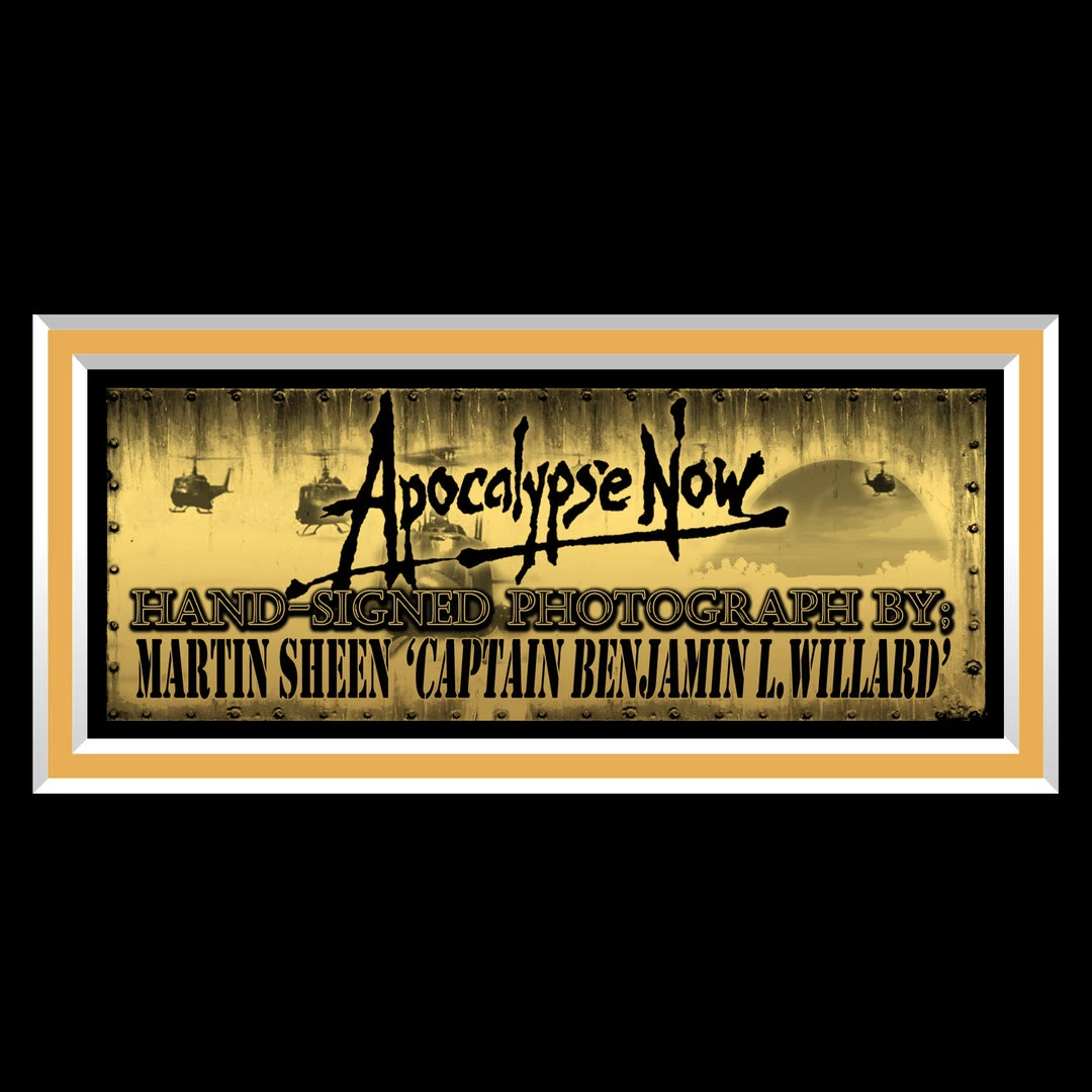 PPC Signed Memorabilia Apocalypse Now - Beckett Certified Hand-Signed Photo By Martin Sheen Custom Frame 3 PPC Signed Memorabilia Apocalypse Now - Beckett Certified Hand-Signed Photo By Martin Sheen Custom Frame