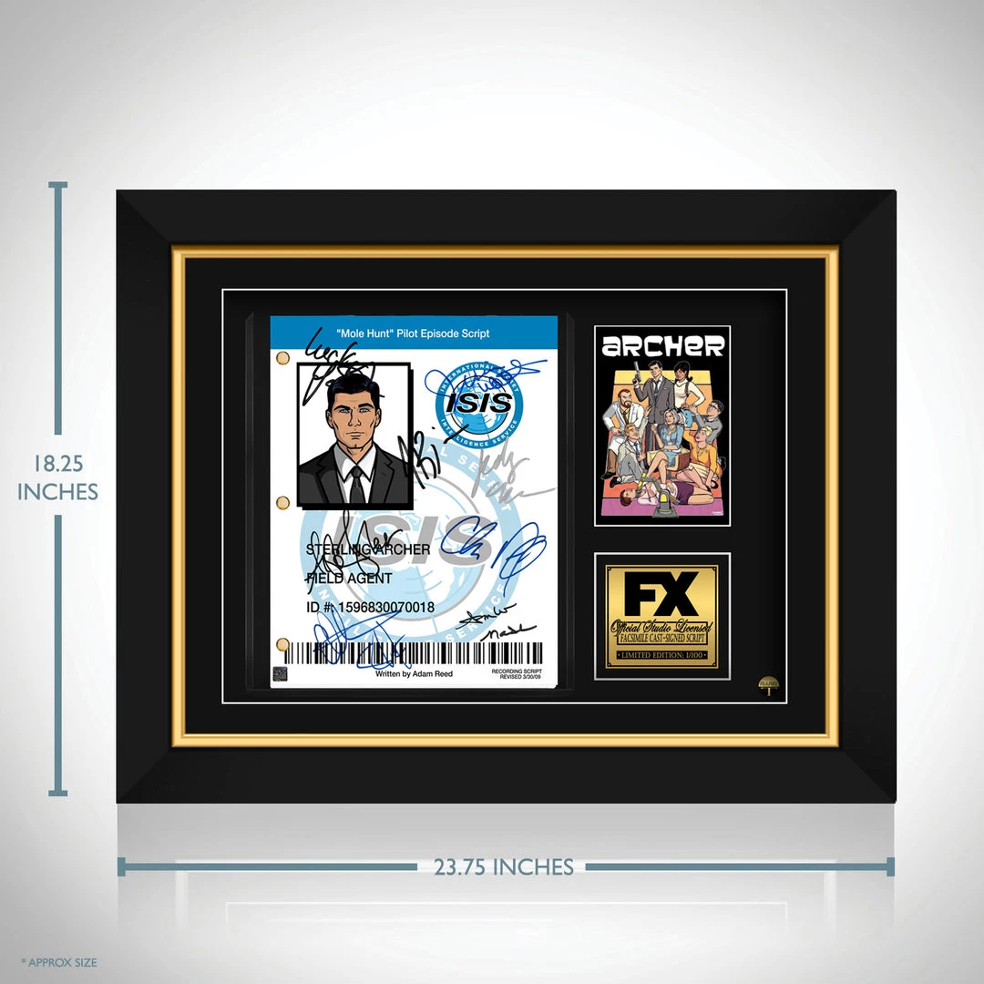 RARE-T Archer Script Limited Signature Edition Studio Licensed Custom Frame Limited Edition Frames 8 RARE-T Archer Script Limited Signature Edition Studio Licensed Custom Frame Limited Edition Frames