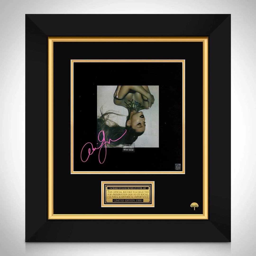 RARE-T Ariana Grande Thank U, Next LP Cover Limited Signature Edition Studio Licensed Custom Frame Limited Edition Frames 8 RARE-T Ariana Grande Thank U, Next LP Cover Limited Signature Edition Studio Licensed Custom Frame Limited Edition Frames