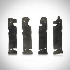 Best Of Egypt Authentic Ancient Egyptianâ Sandstone, 'Sons Of Horus', Set Of 4 Amulets Museum Display Ancient Artifacts