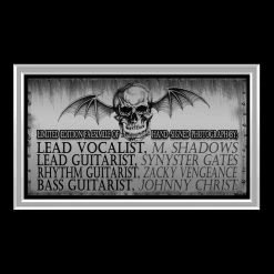 RARE-T Avenged Sevenfold Band Photo Limited Signature Edition Studio Licensed Custom Frame Limited Edition Frames