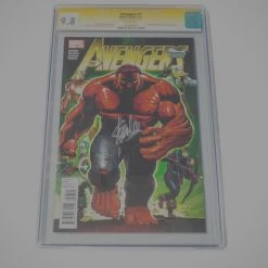 Comic Books Cgc Signature Edition 'Avengers #7 Red Hulk -9.8 Handsigned By Stan Lee'