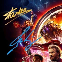 RARE-T Avengers Infinity War Movie Soundtrack Gold LP Limited Signature Edition Custom Frame Limited Edition Frames