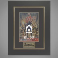 APW Avengers #1 Hand-Signed By Stan Lee Custom Frame Signed Memorabilia