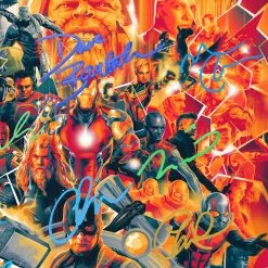 RARE-T Avengers Endgame Movie Soundtrack Limited Signature Edition Platinum LP Custom Frame