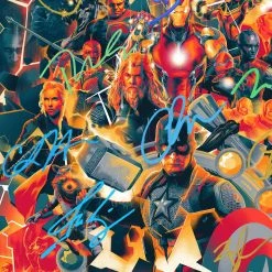 RARE-T Avengers Endgame Movie Soundtrack Limited Signature Edition Platinum LP Custom Frame