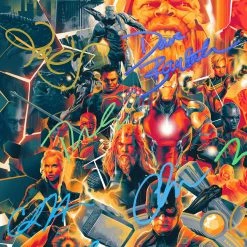 RARE-T Avengers Endgame Movie Soundtrack Gold LP Limited Signature Edition Custom Frame Limited Edition Frames