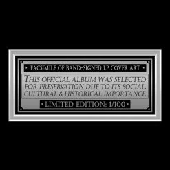 RARE-T Anthrax Among The Living Limited Signature Edition Studio Licensed LP Cover Custom Frame Limited Edition Frames