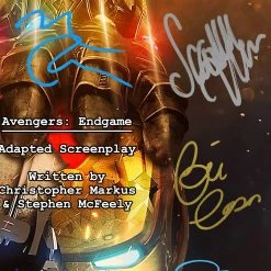RARE-T Limited Edition Frames Avengers Endgame Script Limited Signature Edition Studio Licensed Custom Frame