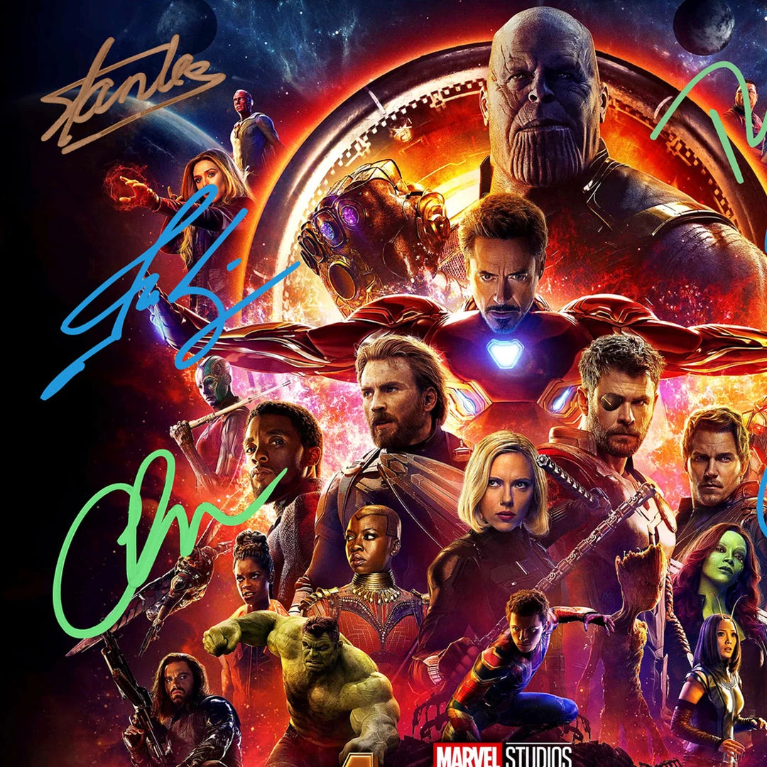 RARE-T Avengers Infinity War Movie Soundtrack Limited Signature Edition Platinum LP Custom Frame Limited Edition Frames 4 RARE-T Avengers Infinity War Movie Soundtrack Limited Signature Edition Platinum LP Custom Frame Limited Edition Frames