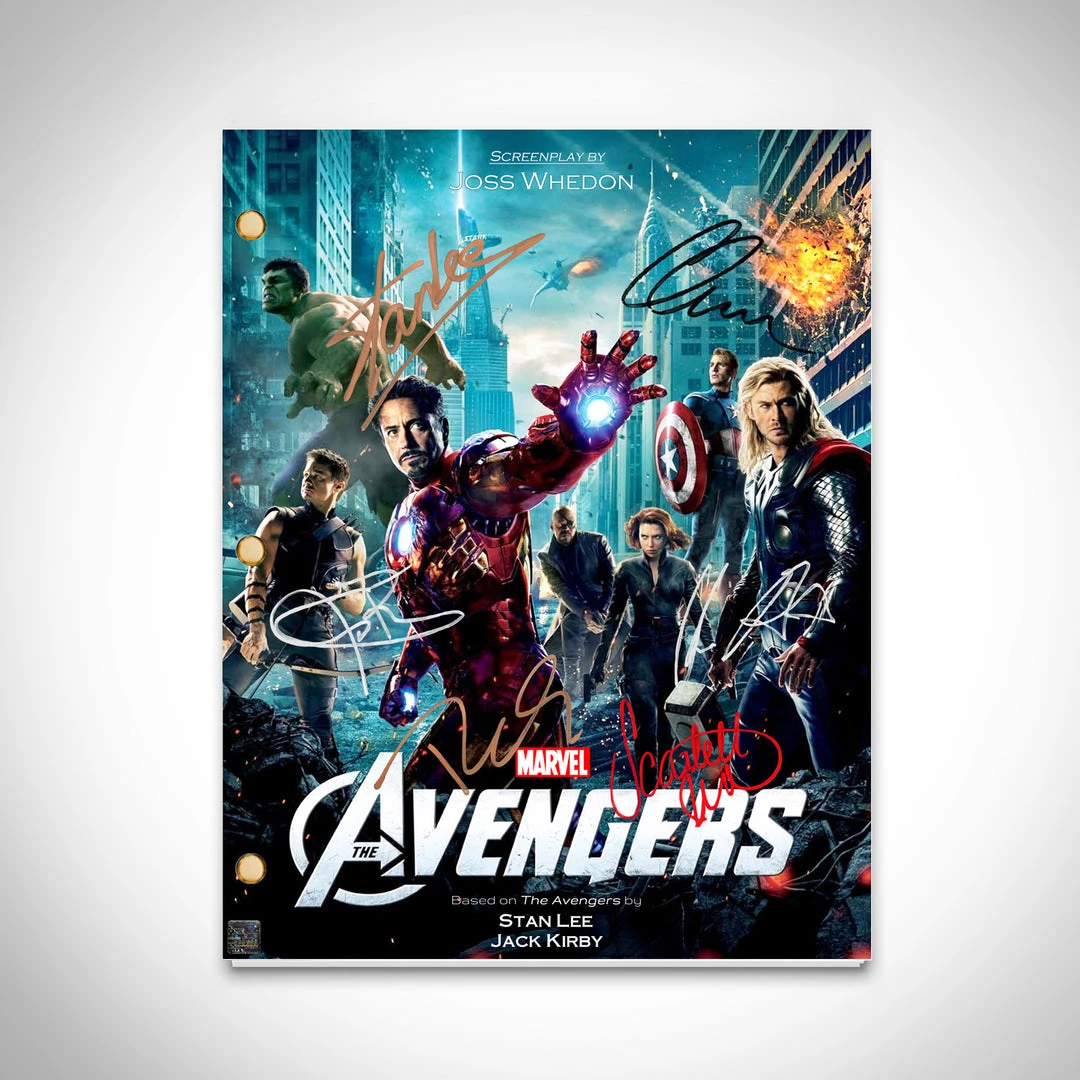 RARE-T Limited Edition Frames The Avengers Script Limited Signature Edition Studio Licensed Custom Frame 2 RARE-T Limited Edition Frames The Avengers Script Limited Signature Edition Studio Licensed Custom Frame