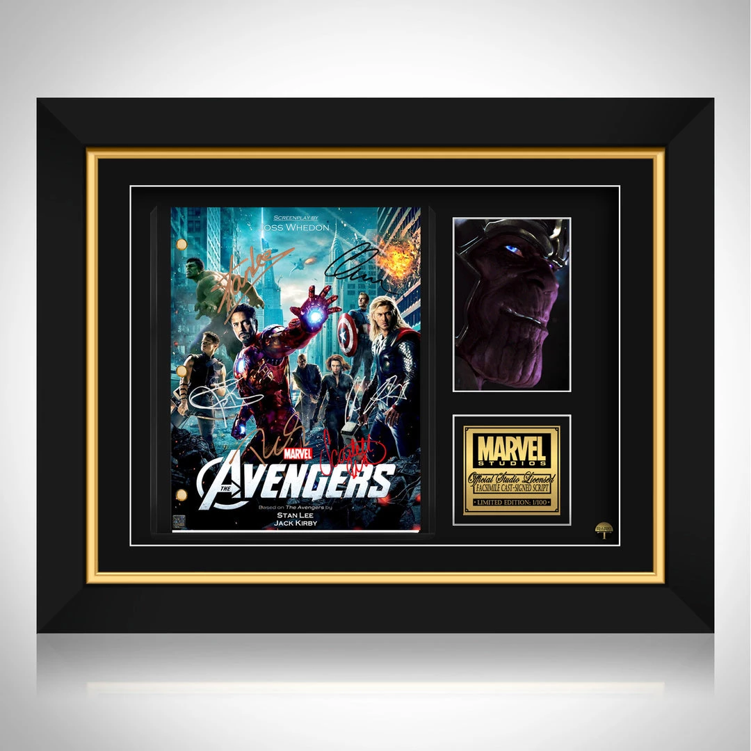 RARE-T Limited Edition Frames The Avengers Script Limited Signature Edition Studio Licensed Custom Frame 1 RARE-T Limited Edition Frames The Avengers Script Limited Signature Edition Studio Licensed Custom Frame