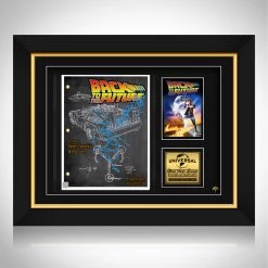 RARE-T Limited Edition Frames Back To The Future Script Limited Signature Edition Studio Licensed Custom Frame
