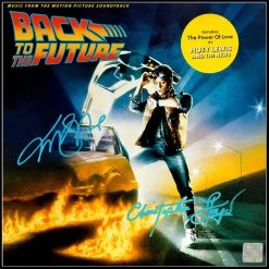 RARE-T Back To The Future Movie Soundtrack Gold LP Limited Signature Edition Custom Frame