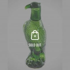 RARE-T Barware & Signs American Bald Eagle Green Glass Vintage Decanter/Statue