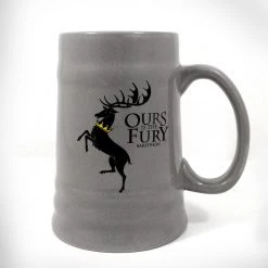 MIMI Ready To Ship! 48 Hour Shipping! Game Of Thrones- Baratheon House Sigil Ceramic Stein/Mug