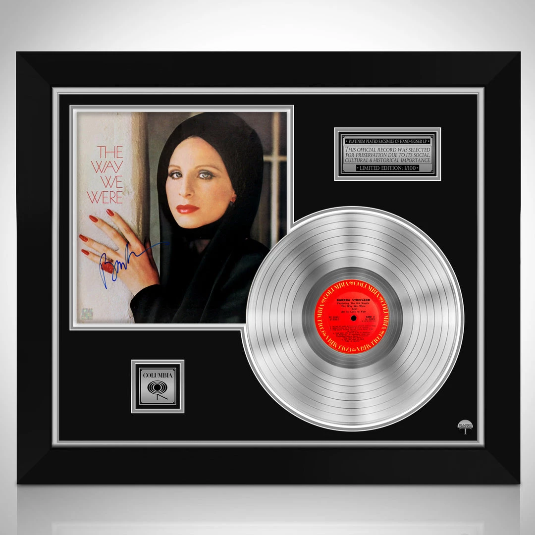 Rare-T Limited Edition Frames Barbra Streisand The Way We Were Limited Signature Edition Studio Licensed Platinum LP Custom Frame 1 Rare-T Limited Edition Frames Barbra Streisand The Way We Were Limited Signature Edition Studio Licensed Platinum LP Custom Frame