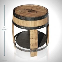 Decor L'Autre Sens Jack Daniels Whiskey Barrel // Oversized Table