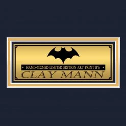 VAULT COLLECTIBLES Batgirl, Mr Freeze & Penguin Hand-Signed Artwork Print By Famous Artist Clay Mann Custom Frame Signed Memorabilia