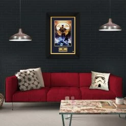 VAULT COLLECTIBLES Batgirl, Mr Freeze & Penguin Hand-Signed Artwork Print By Famous Artist Clay Mann Custom Frame Signed Memorabilia