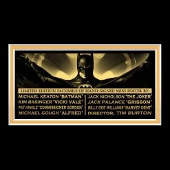 RARE-T Batman 1989 Limited Signature Edition Studio Licensed Movie Mini Poster Custom Frame 13 RARE-T Batman 1989 Limited Signature Edition Studio Licensed Movie Mini Poster Custom Frame